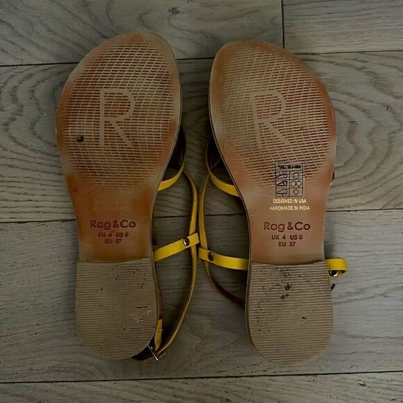 Rag & Co Rita Sandal Mustard Yellow - Picture 11 of 11